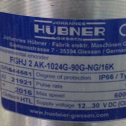 JOHANNES HUBNER编码器C-FGH6KK-2000G-90G-NG-J/50P