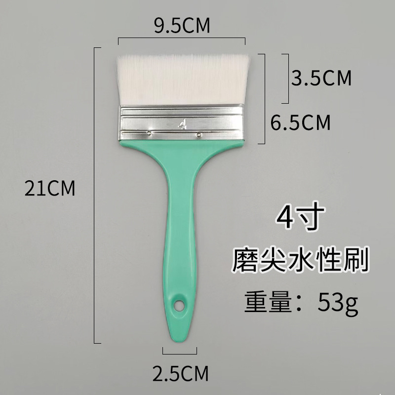 cepillo de lana mango de plástico no es fácil de perder pelo pintura de látex cepillo de fila cepillo de pelo suave cepillo de pelo acuoso aceite de cepillo de barbacoa