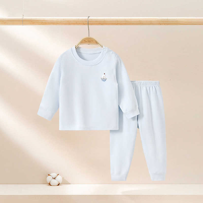 Primavera, otoño, invierno, ropa interior infantil, niños calientes, niñas y niños, dos piezas, ropa interior, pantalones de otoño