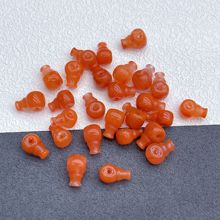 天然南红玛瑙三通佛头配件一体三通DIY珍珠蜜蜡星月金刚文玩配饰