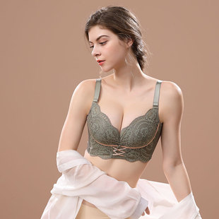 Beauty salon essential oil small chest support push up underwear anti-sagging adjustable bra anti-external expansion auxiliary breast correction bra