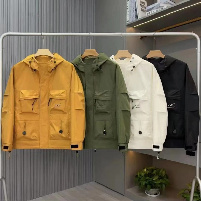 Herrenbekleidung Herren Frühlingsjacke Frühling Herren All-Match High-End Herrenjacke mit Kapuze Arbeitsjacke Lässiger Jugend-Studenten-Stil_voghion.com