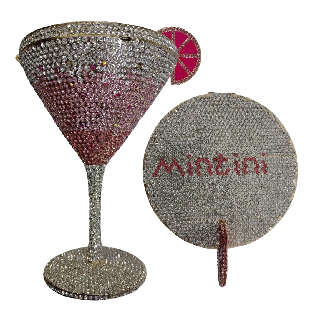 Bag de piedra Martini nuevo cóctel taza de pie alto diamante bolso de banquete bolso de mujer