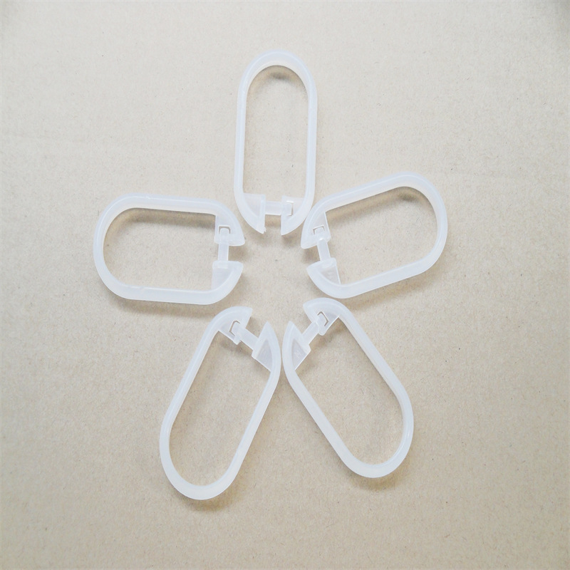 长期生产 白色塑料C型浴帘钩 创意家居大小C型挂钩