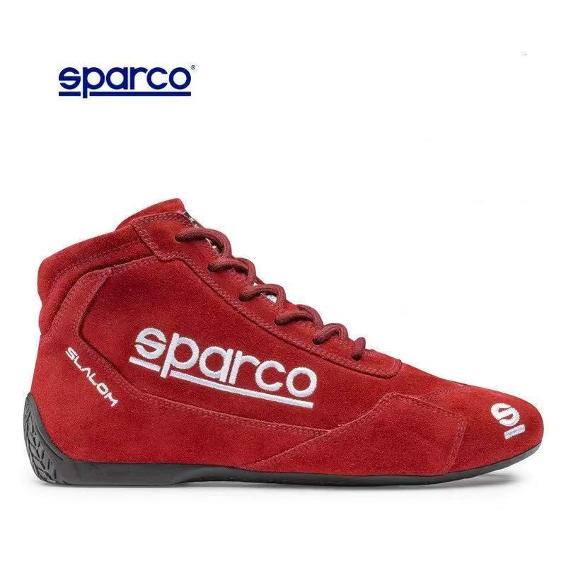 Genuine Leather Sparco Racing Shoes Go-Kart Racing Shoes Fia with Laser Code Go-Kart Racing Free Shipping