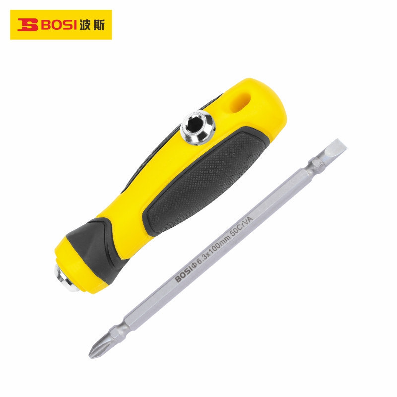 波斯工具防滑手柄多用螺丝刀批螺丝刀BS466904 BS466906