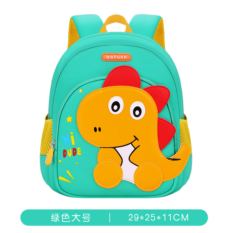 Dinosauro de rojo, mochila de dibujos animados para niños pequeños, mochila de hombro para niños de 2 - 3 - 5 años de edad