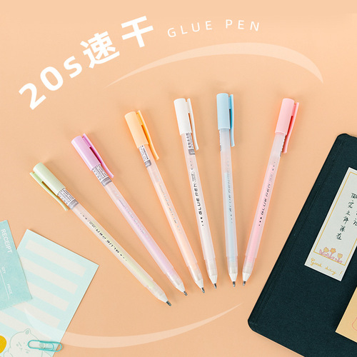 Good knowledge pen type liquid glue transparent quick-drying smear primary school student diy handbook paste point dispensing tool glue stick