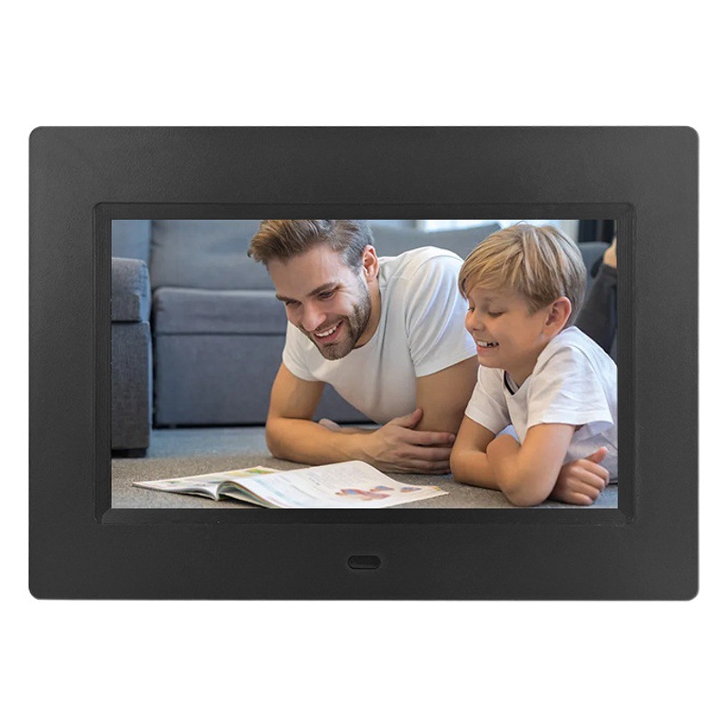 Suministro directo de fábrica de productos transfronterizos Marco de fotos digital de 7 pulgadas Suministro directo Soporte de tarjeta SD Carga de imágenes Reproductor de video