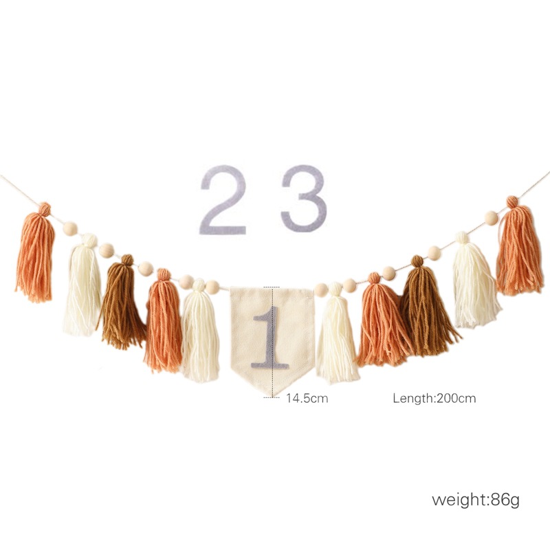 Transfronterizo bebé cumpleaños sombrero banner traje cumpleaños lugar diseño props bebé cumpleaños conmemorativo foto props