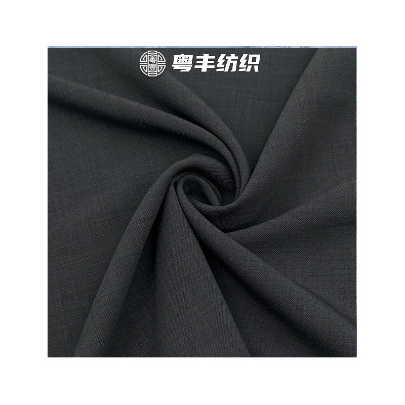 加厚乐斯双层斜西装面料 特色仿麻暗纹廓挺套装西服裤子布料批发|undefined