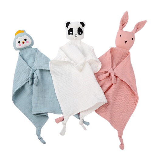 Soothing towel baby can enter the gauze doll newborn baby sleep artifact 0-3 years old hand puppet toy