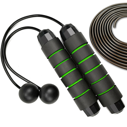 Cross-border Amazon steel wire wireless skipping rope two-in-one fitness training sports equipment bearing weight skipping rope