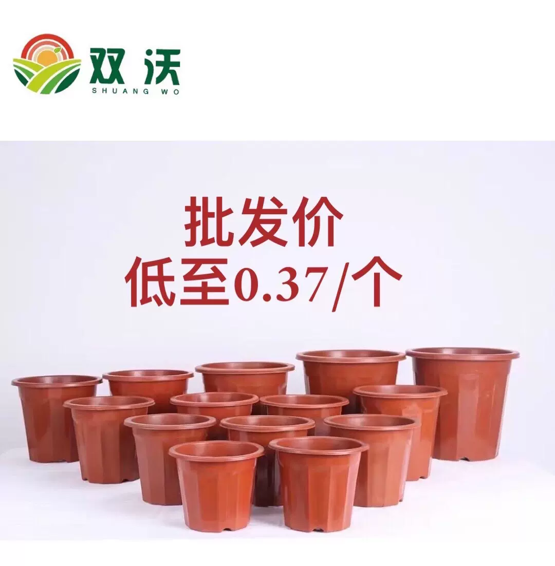 绿田E型角盆红色塑料花盆 基地种植塑料花盆厂家直销批发
