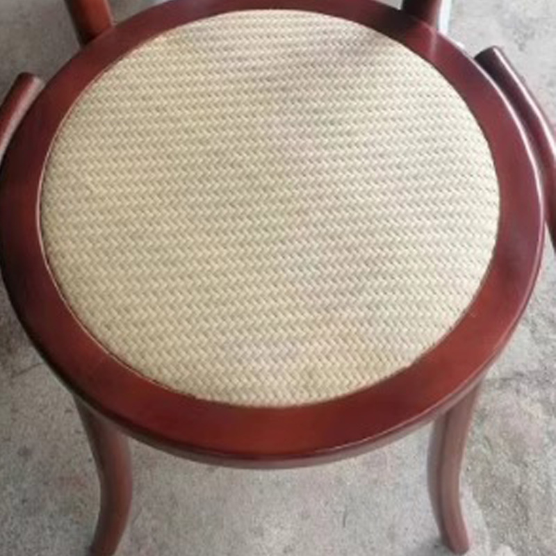 北欧無垢材籐ダイニングチェアわびさびスタイルレストランカフェレトロチェアシンプルな背もたれホームデザイナーチェア|undefined