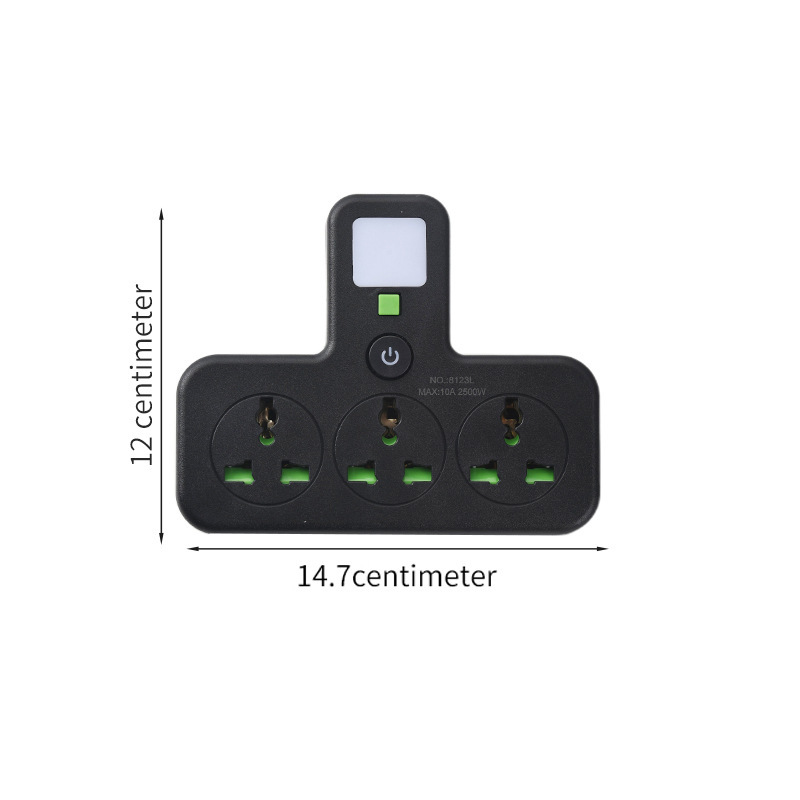 Conector multifuncional con lámpara de noche iluminación de tres posiciones, cuatro posiciones, cinco posiciones, conector de convertidor de puerto USB tipo C