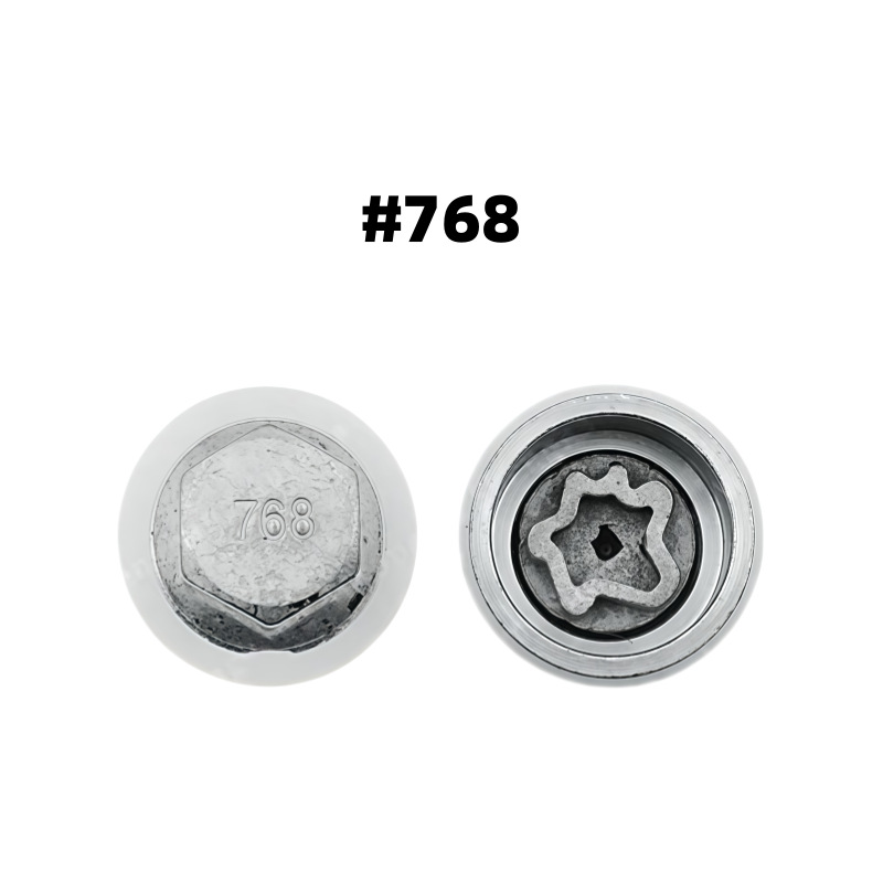 Applicable to Skoda # 761 - # 780 Car Tire Anti-Theft Screw Socket Tire Removal Tool Key
