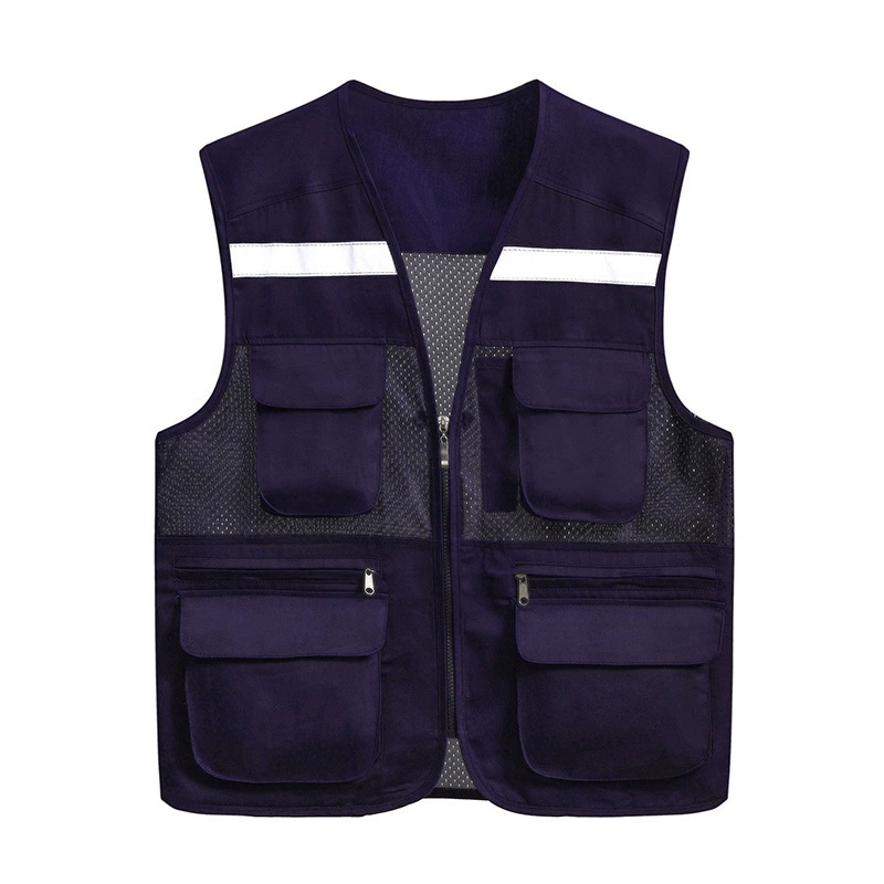 Retroreflective vest for outdoor activities for work, custom-made