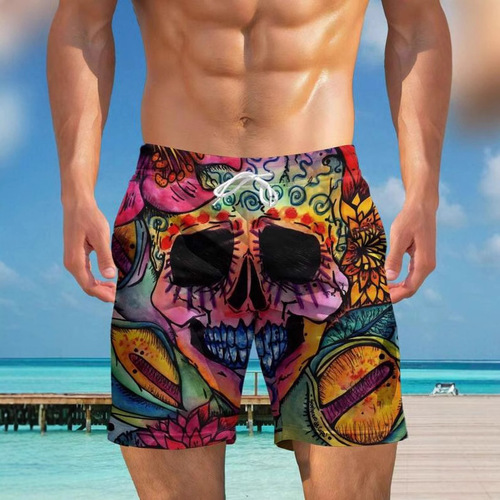 2025 New Arrival: High-Quality Printed Men's Casual Shorts in European and American Style