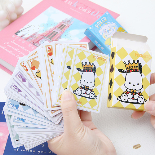 Little Red Book character Sanrio playing cards KT anime Dogugan Pachagon home board game cute props