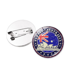 世界各國旗幟胸針飾品女百搭澳大利亞地標建築別針徽章衣服配飾品
