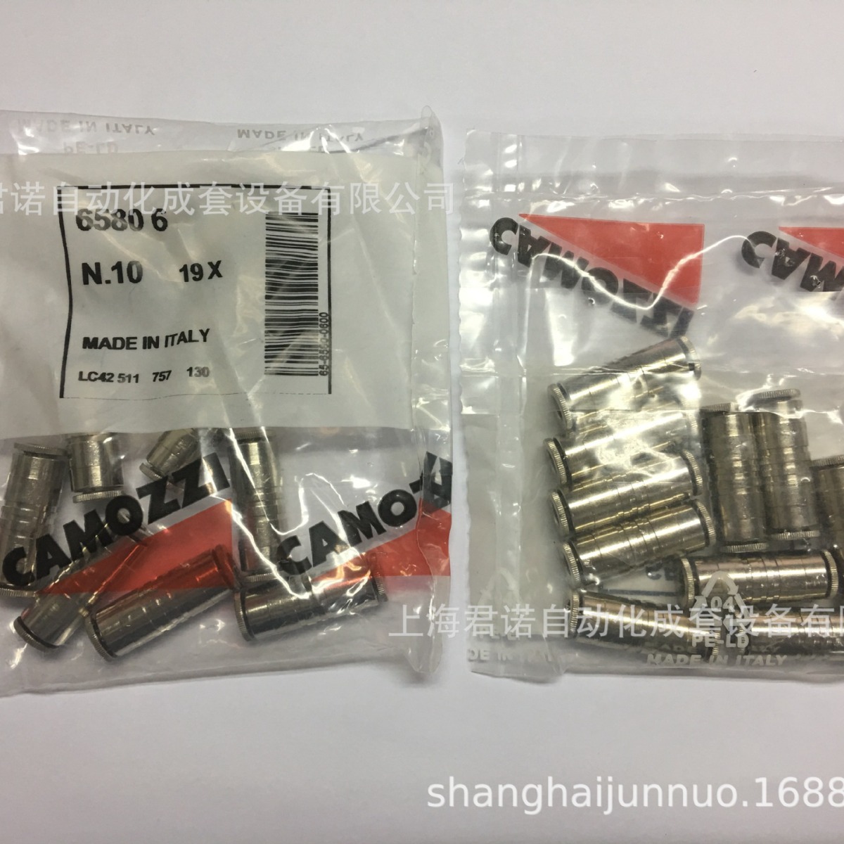 接头 6580-6 CAMOZZI 康茂胜 6000系列快插管接头