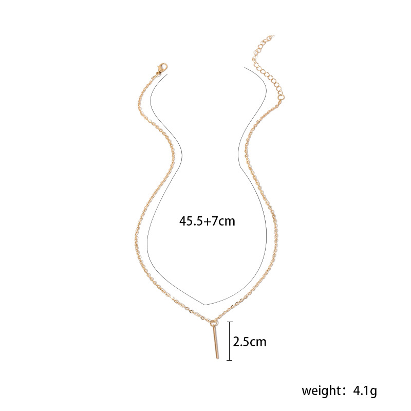 5g Weight Geometric Simple Fashionable Necklace