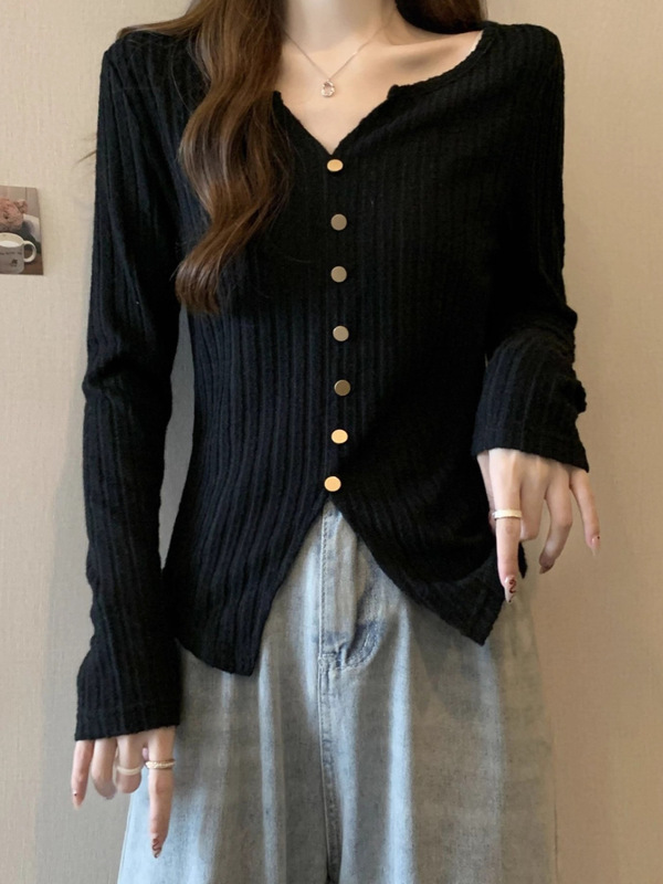 大码遮肉显瘦女士针织衫2025秋装胖mm女装宽松百搭长袖上衣A7218|undefined