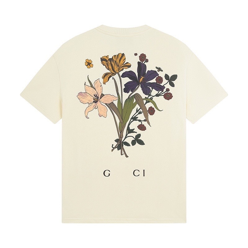 GU GU ハイバージョン クロスボーダー 25SS 新作 子犬 アニマル柄シリーズ プリント 半袖 Tシャツ カップル 万能|undefined