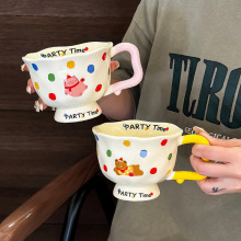 咖啡杯陶瓷2024办公室新款水杯子宿舍水杯马克杯马克爱家杯子用咖