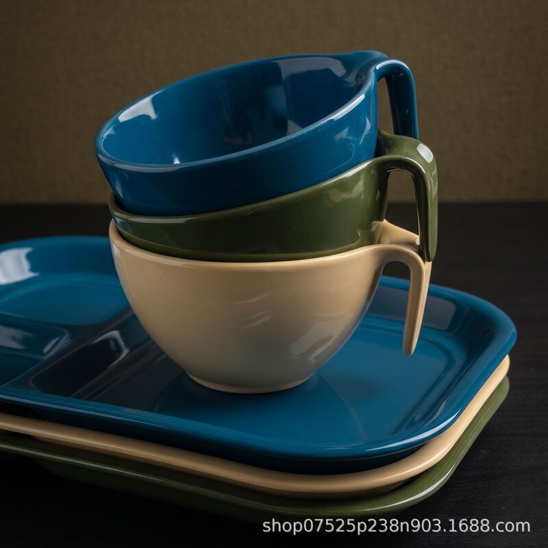 Retro Color Divided Plate, American-Style Salad Bowl, Kitchen, Coffee Shop, Restaurant, Japanese-Style Supplies, Milk Bowl, Creative Storage Retro Color Divided Plate, American-Style Salad Bowl, Kitchen, Coffee Shop, Restaurant, Japanese-Style Supplies, Milk Bowl, Creative Storage