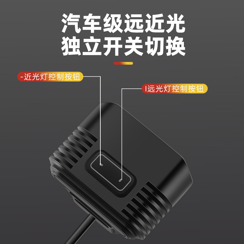 YUUISD Amazon nueva bicicleta eléctrica luz de carga USB Super brillante impermeable scooter Riding faro