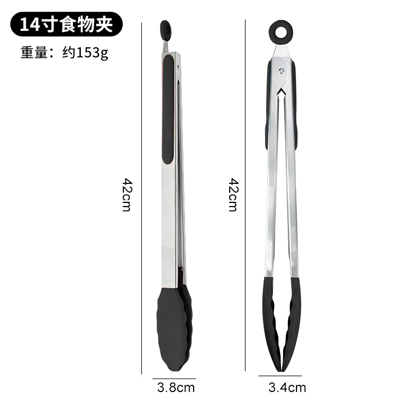 シリコンフードクリップ、ステンレスフードクリップ、バーベキュークリップ、バーベキュークリップ、火傷防止クリップ、高温耐性バーベキュークリップ、パンクリップ