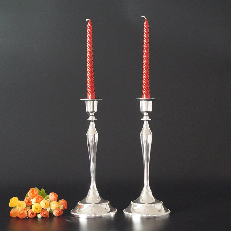 Candelaria europea boda creativa retro mesa de comedor candelabros decoración de boda romántica candelabros de tres cabezas