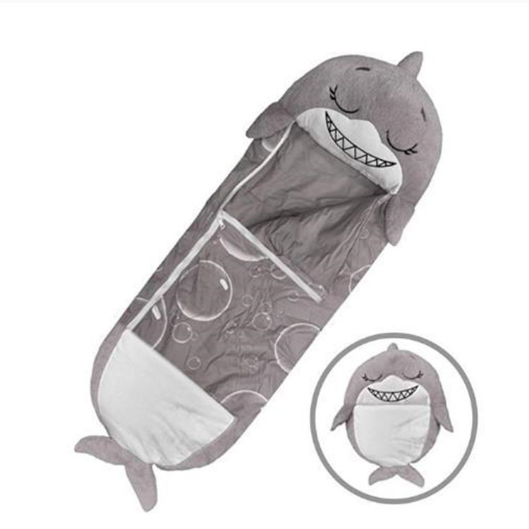 Colcha plegable antipatada unida para niños cartón de dibujos animados bolsa de dormir en stock almohada de animales