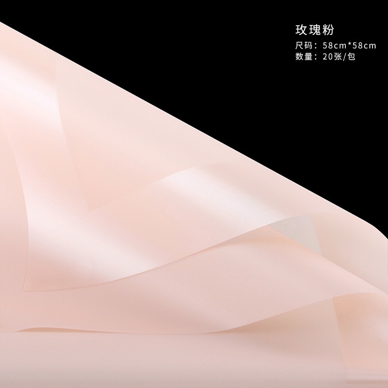 Lizhi Ran falda tutú película de gelatina borde capa papel de embalaje de flores ramo papel de embalaje al por mayor
