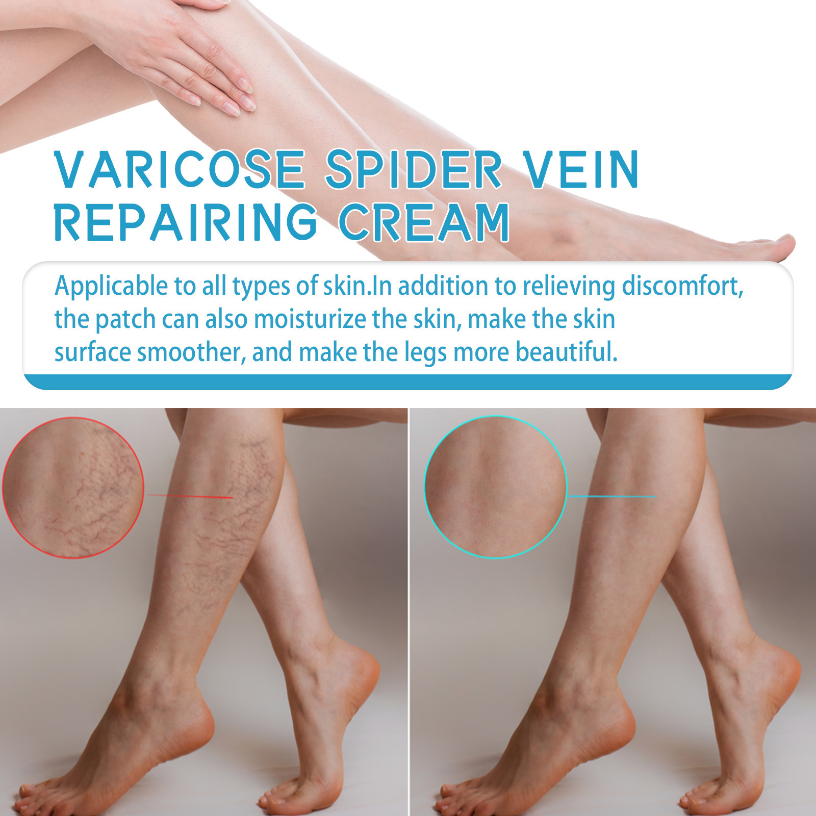 Lindert West&Month Repair Pain Regenwurm Bein prall gefüllte Venenpflege-Massagecreme_voghion.com