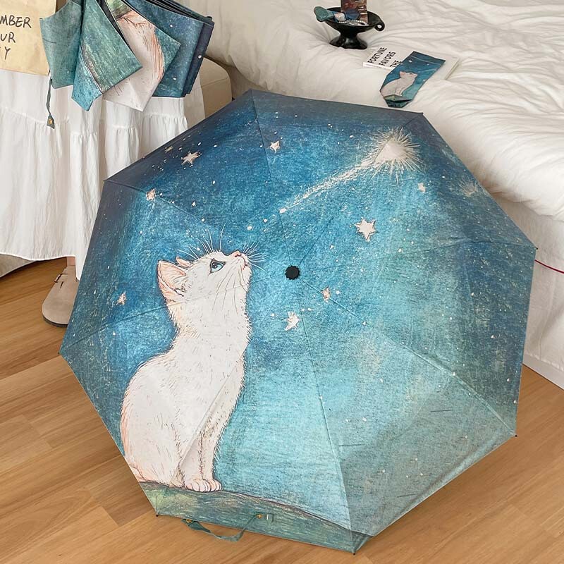 High-Looking and Cute Cartoon Folding Umbrella, Fully Automatic Sun Protection, Uv Protection, Sunny or Rainy Dual-Use Parasol, Portable Sun Umbrella High-Looking and Cute Cartoon Folding Umbrella, Fully Automatic Sun Protection, Uv Protection, Sunny or Rainy Dual-Use Parasol, Portable Sun Umbrella