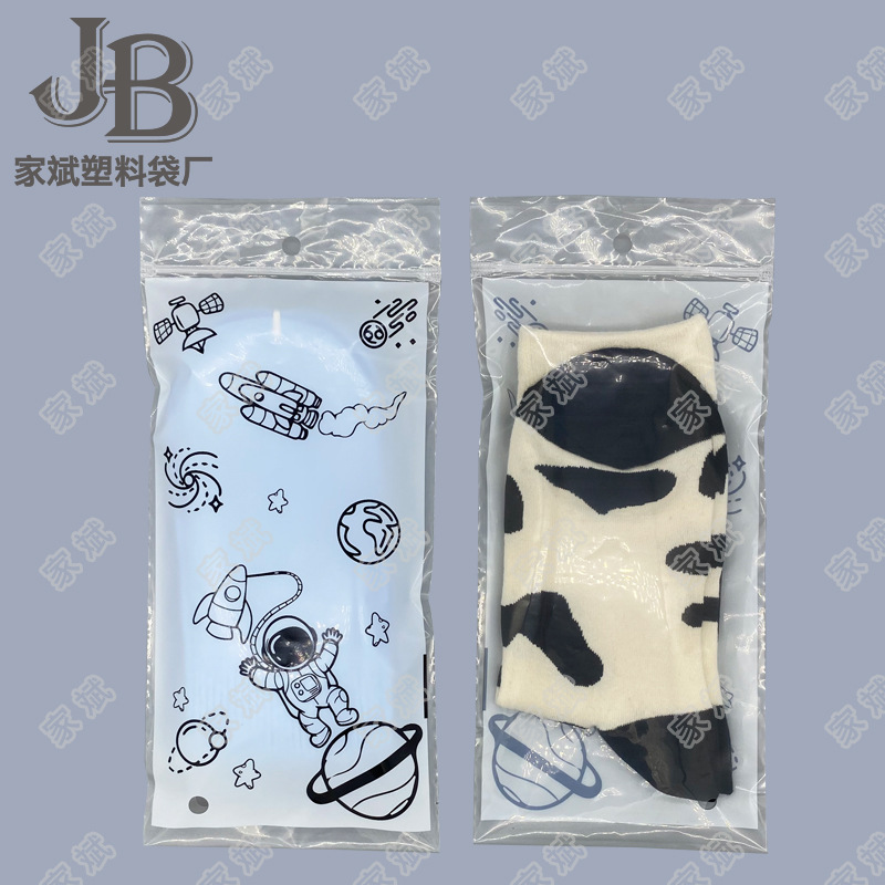 Fabricante spot pe transparente tira de hueso con cremallera calcetines mangas de hielo bufanda de seda bolsa ziplock en blanco con LOGOTIPO