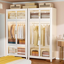 金属衣柜多功能结实耐用防尘家用卧室爆款简易组装收纳柜子置物柜