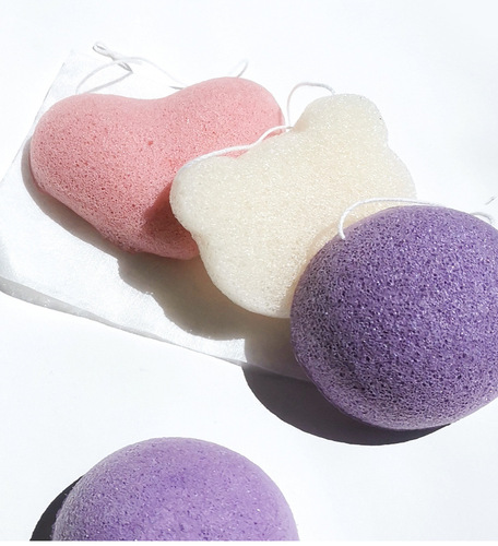 Hemisphere natural biodegradable freeze-dried cleansing sponge, makeup remover, massage sponge, deep cleaning konjac facial wash sponge