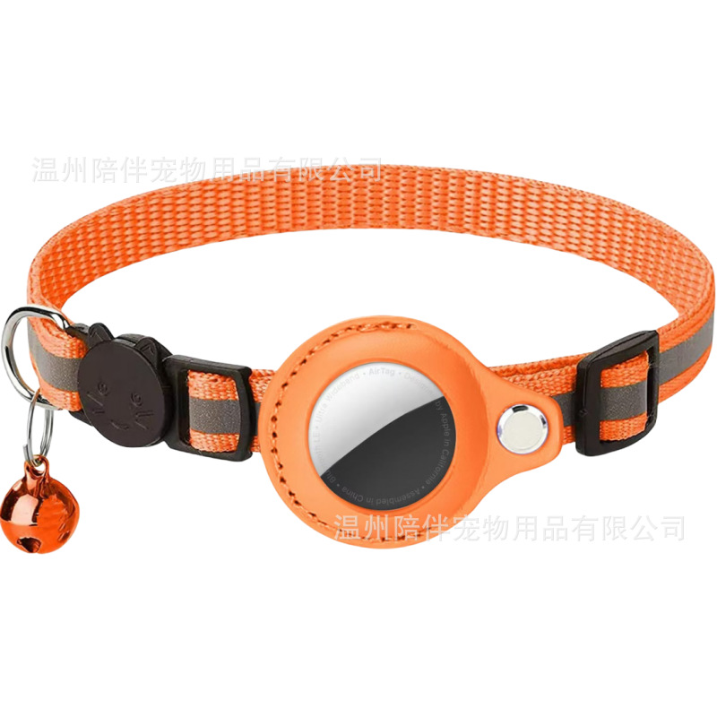 Explosiones transfronterizas collar de gato PU cubierta reflectante anti-asfixia botón de seguridad para mascotas collar de mascotas al por mayor