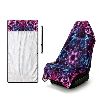Geometric Bath Towel Car Seat Cover 2-in-1 Microfiber Outdoor Beach Car Dual-Use Universal Seat Cushion (Universal seat cover) - fqct219-75x150