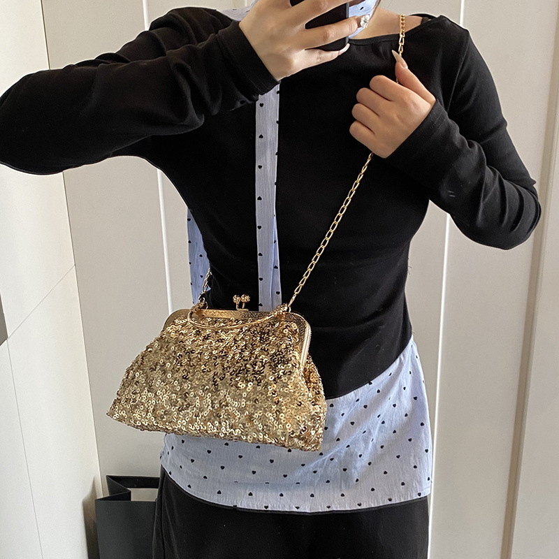 Elegant Socialite Style Banquet Handbag For Women, Evening Party Clutch, Formal Dress Bag, Chain Crossbody Square Bag Wholesale - Thumbnail 2