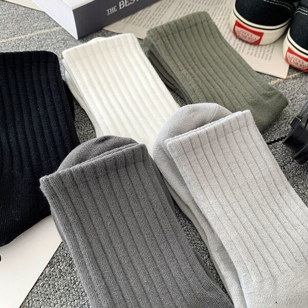 Winter white demi-season breathable sports knee socks