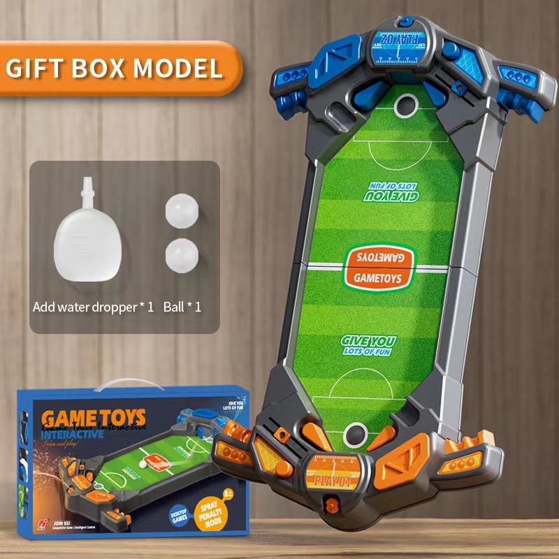 Mesa de batalla de fútbol de escritorio para niños transfronterizos rociará agua para castigar a dos personas juego competitivo juego de mesa interactivo entre padres e hijos Juguetes
