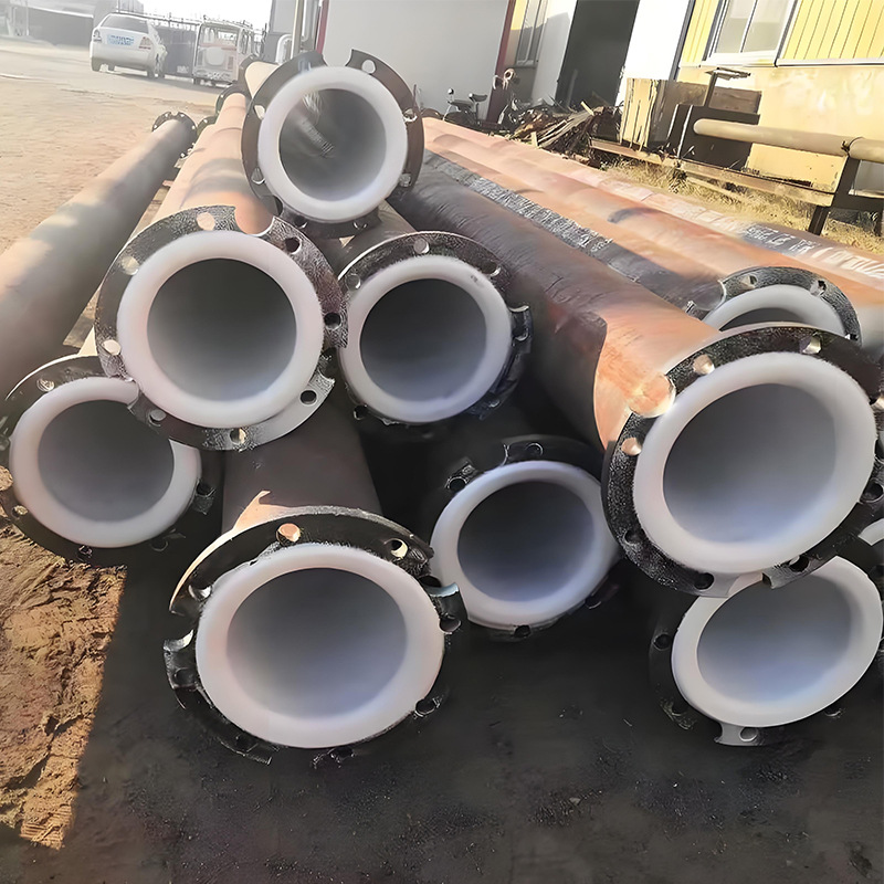 Wear resistant lining PTFE pipeline for chemical, pharmaceutical, acid-base medium transportation, s