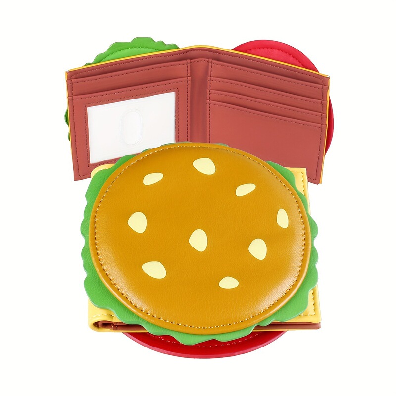 Rfid Anti-Theft and Anti-Magnetic Wallet, Special-Shaped Wallet, Hamburger Wallet - Basketball - Football Rfid Anti-Theft and Anti-Magnetic Wallet, Special-Shaped Wallet, Hamburger Wallet - Basketball - Football
