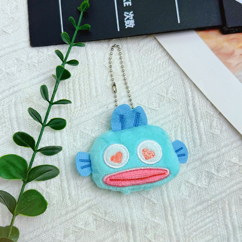 クリエイティブ漫画カクレクマノミぬいぐるみキーホルダーかわいい面白い醜いぬいぐるみバッグペンダントブローチ|undefined