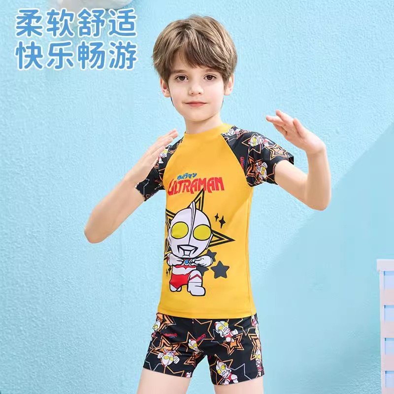 Children's split cute quick dry swimwear for boys for swimming